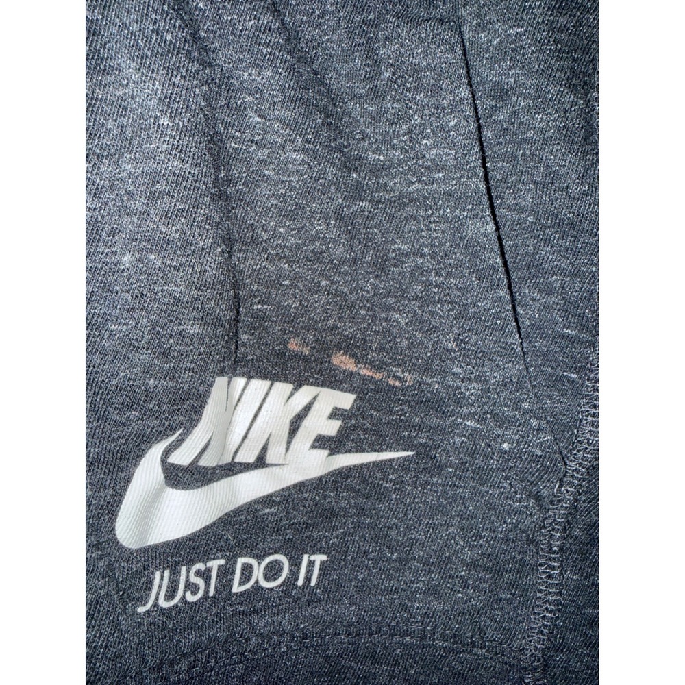 Nike Sportswear Gym Vintage Shorts Womens Small Gray Just Do It Athletic Lounge - Picture 3 of 6